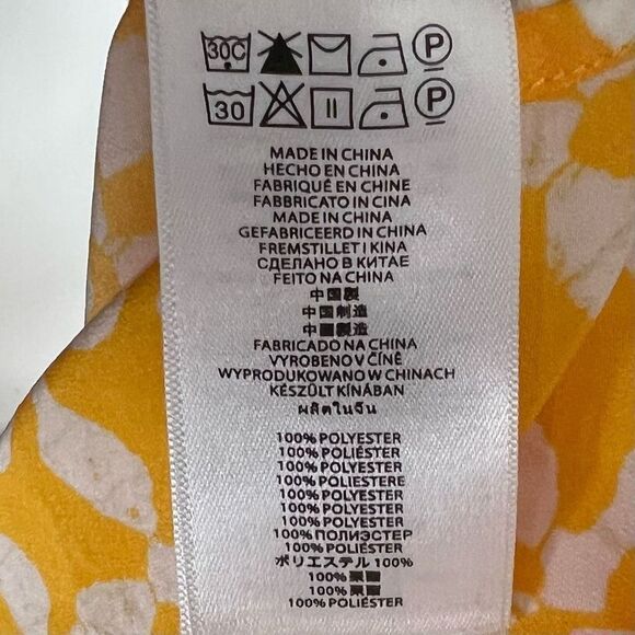 Michael‎ Kors Yellow & White Zip-Back Shell - Picture 13 of 13